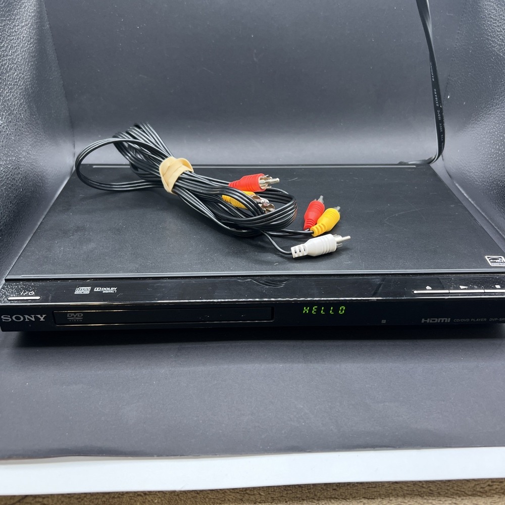 SONY UPSCALING SINGLE DISC SLIM DVD PLAYER DVP-SR500H NO REMOTE - TESTED